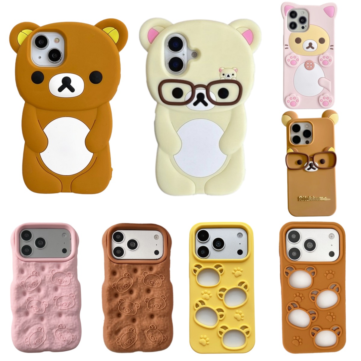 Apple Iphone 16 - Zo schattig 3D cartoon teddybeer telefoonhoesje