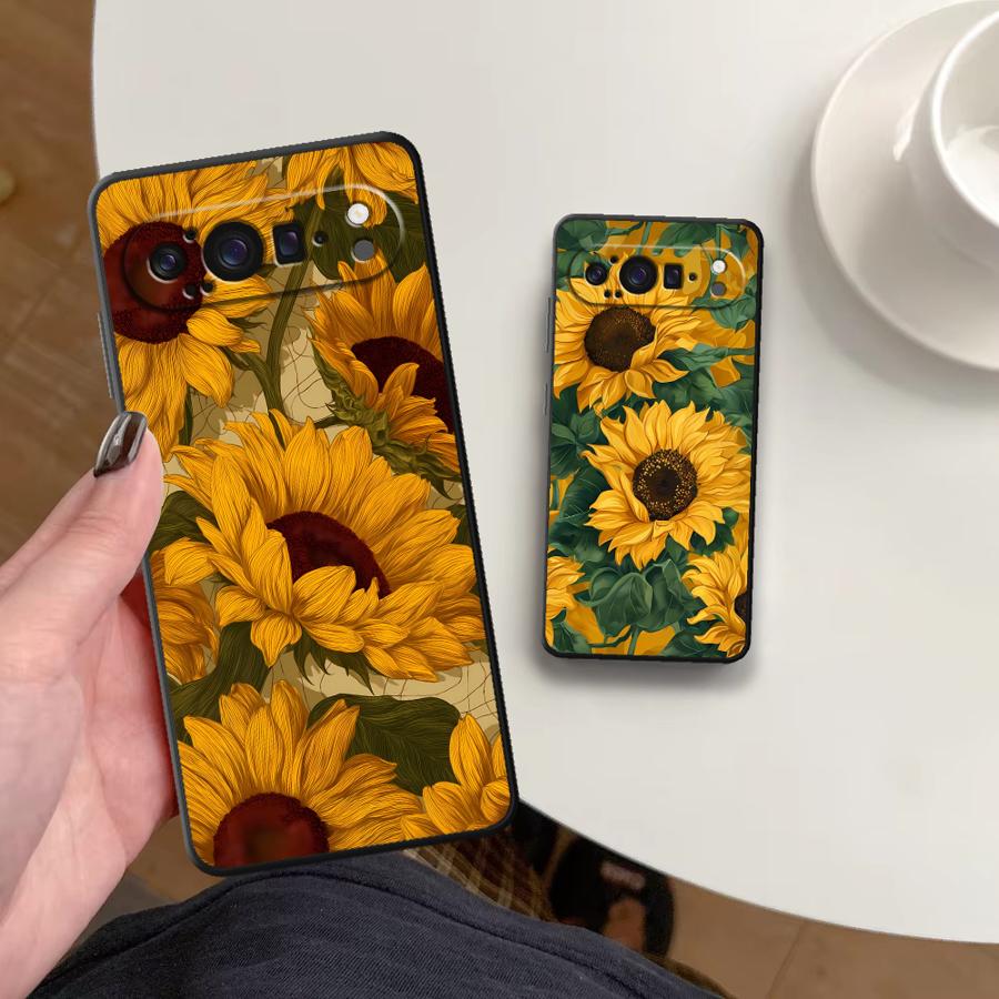 Google Pixel 8A - Zonnebloem Zee Funda Telefoon Cover Case