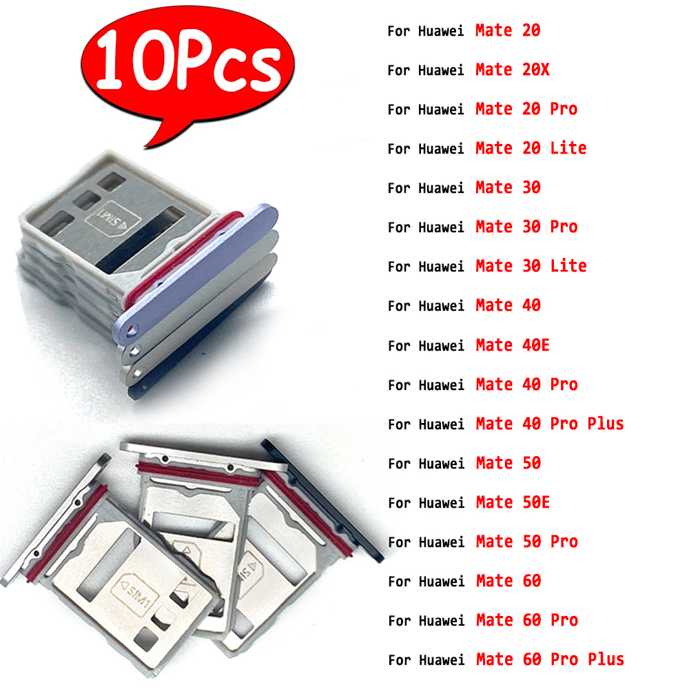 Huawei Mate 60 - 10 Stuks, Sim-kaarthouder Lade Slot Houder