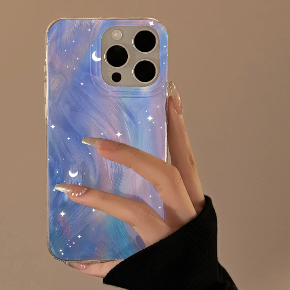 Xiaomi Redmi Note 13 - Modieus Glitter Sterrenhemel Gradiënt Telefoonhoesje Voor