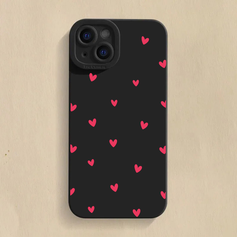 Zwarte Love Heart beschermhoes - Samsung Galaxy S25 recensie en prijs