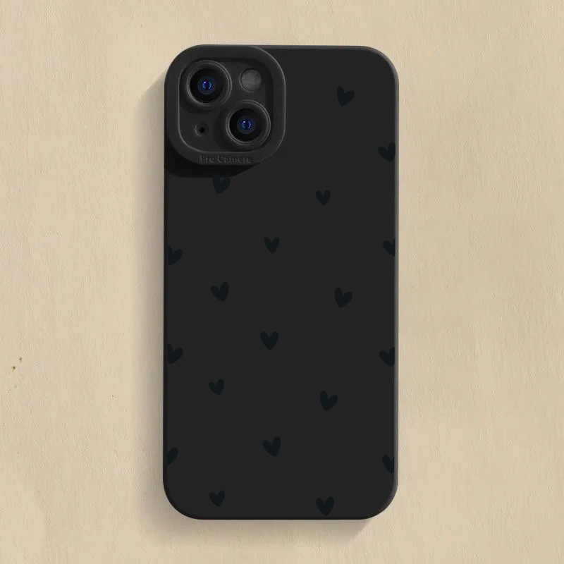 Zwarte Love Heart beschermhoes - Samsung Galaxy S25 recensie en prijs